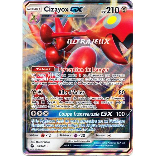 Pokémon - 90/168 - Cizayox Gx - Sl7 - Soleil Et Lune - Tempête Céleste - Ultra Rare