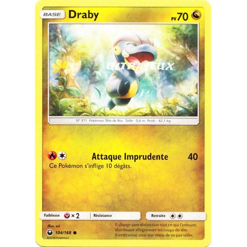 Pokémon - 104/168 - Draby - Sl7 - Soleil Et Lune - Tempête Céleste - Commune