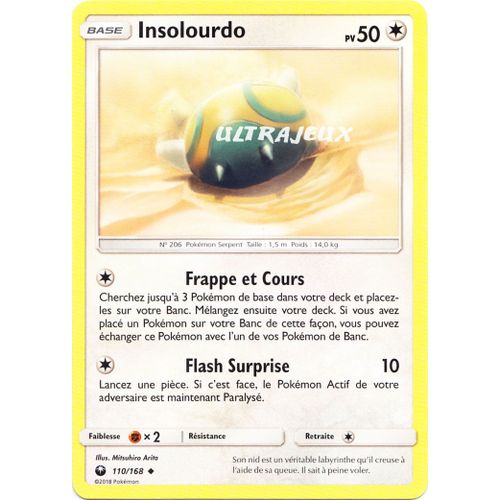 Pokémon - 110/168 - Insolourdo - Sl7 - Soleil Et Lune - Tempête Céleste - Peu Commune