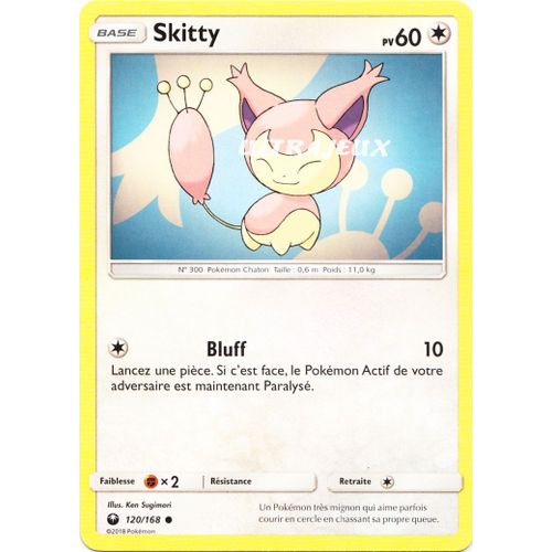 Pokémon - 120/168 - Sl7 - Soleil Et Lune - Tempête Céleste - Skitty - Commune