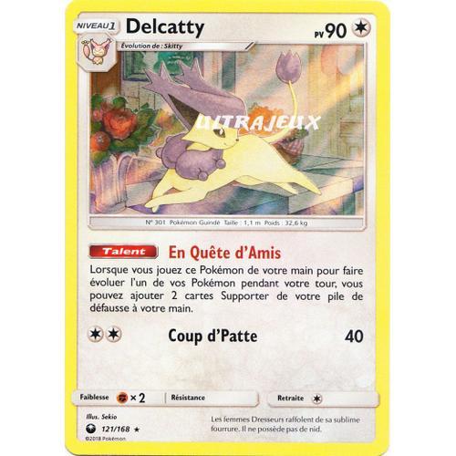 Pokémon - 121/168 - Delcatty - Sl7 - Soleil Et Lune - Tempête Céleste - Holo Rare