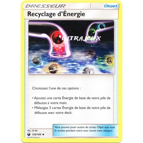Pokémon - 128/168 - Recyclage D'energie - Sl7 - Soleil Et Lune - Tempête Céleste - Peu Commune