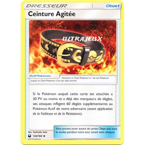 Pokémon - 134/168 - Ceinture Agitée - Sl7 - Soleil Et Lune - Tempête Céleste - Peu Commune