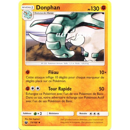 Pokémon - 73-R/168 - Donphan - Reverse