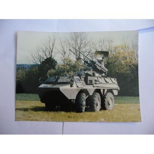 Photo De Presse Renault Vab Armée Française 6x6 Tourelle Sol-Air 20mm Vdaa - Ex Saviem