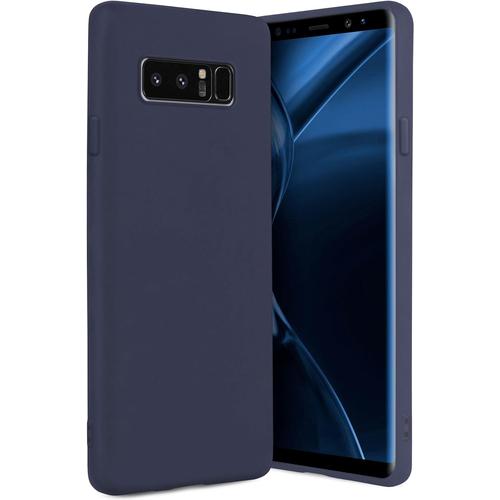 Coque Souple Slimshield Pro Compatible Samsung Galaxy Note8 Adhérente/Silicone+Tpu Bleu