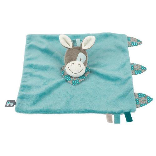 Doudou Plat Ane Nattou Collection Cyril Et Gaston Poney Cheval Bleu Gris Jouet Bébé Naissance Éveil Enfant Blanket Comforter Soft Toys Plush