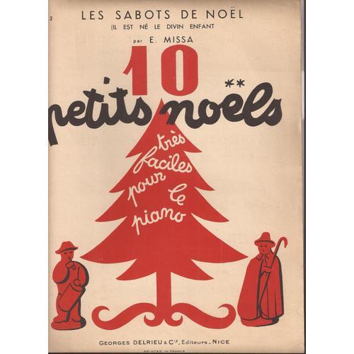 Les Sabots De Noël - Collection 10 Petits Noëls Très Faciles Pour Le Piano - E.Missa