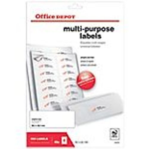 Etiquettes - Office Depot - Multi-Usages - 99 X 38 Mm - 40 Feuilles