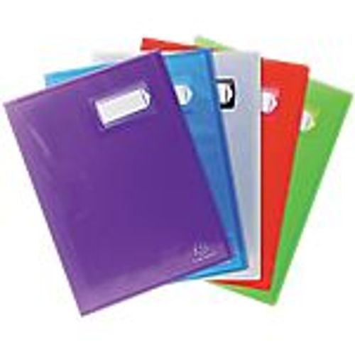 Protège-Documents Soudé Exacompta Crystal Polypro 40 Pochettes A4 Assortiment - 6 Unités