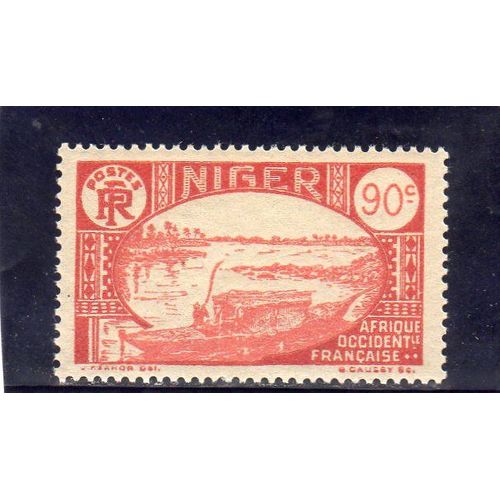 Timbre-Poste Du Niger (Bateau Sur Le Niger)