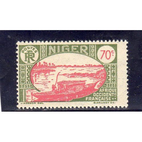 Timbre-Poste Du Niger (Bateau Sur Le Niger)
