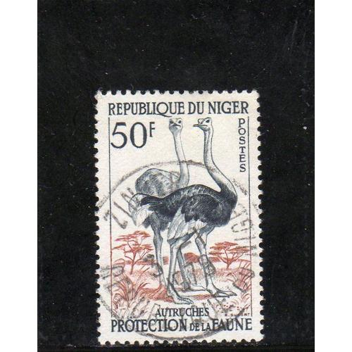 Timbre-Poste Du Niger (Protection De La Faune. Autruches)