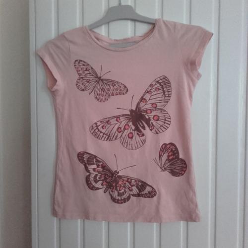 T-Shirt Manches Courtes Fille 12 Ans Papillon