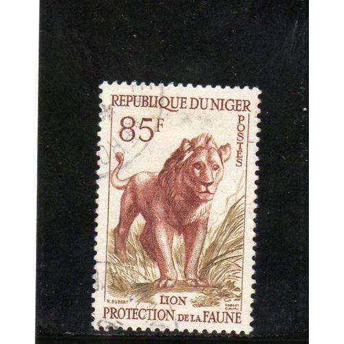 Timbre-Poste Du Niger (Protection De La Faune. Lions)