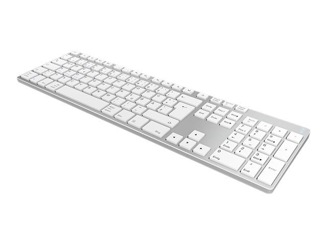 Keysonic KSK-8022BT - Clavier - sans fil - Bluetooth 3.0 - QWERTZ - Allemand - argent