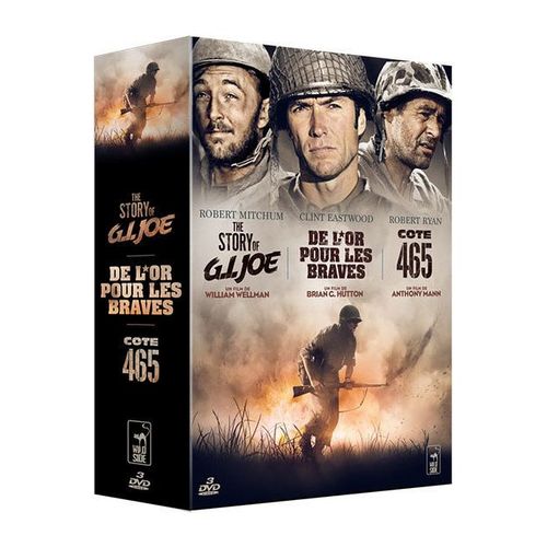 Coffret Guerre - 3 Films : De L'or Pour Les Braves + The Story Of G.I. Joe + Côte 465 - Pack