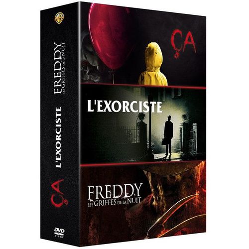 Coffret Horreur Incontournables 3 Films : Ça + Les Griffes De La Nuit (Freddy) + L'exorciste - Pack