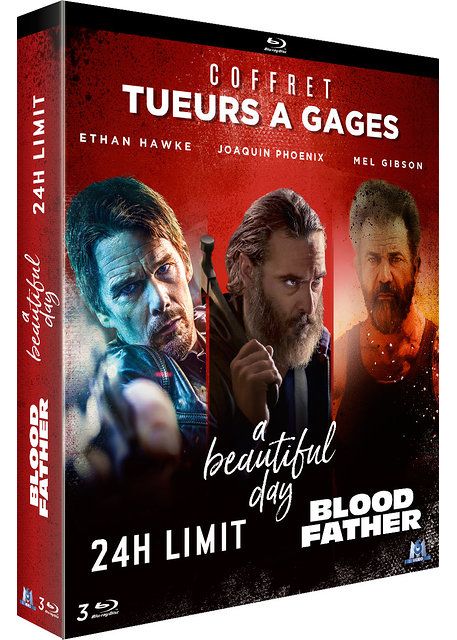 Coffret Action : Blood Father + Beautiful Day + 24h Limit - Pack - Blu-Ray