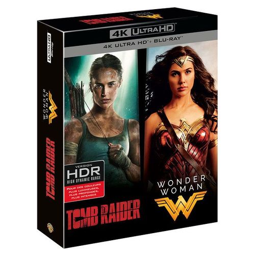 Coffret Tomb Raider (2018) + Wonder Woman - Collection De 2 Films - 4k Ultra Hd + Blu-Ray