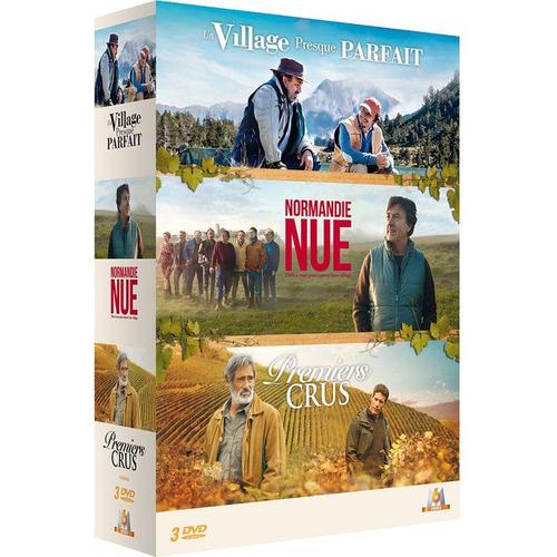 Coffret Comédies Françaises 3 Films : Normandie Nue + Un Village Presque Parfait + Premiers Crus - Pack