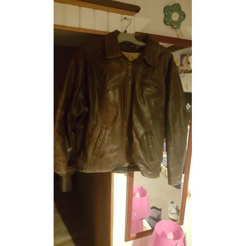 Blouson Redskins Cuir Marron Xxl