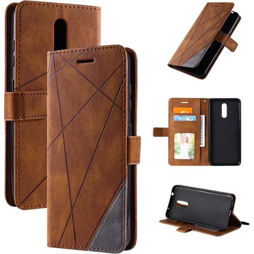 Coque Pour Nokia 3.2,Coque Pour Nokia 3.2 Coque Housse Etui Cover Brown