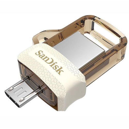 SanDisk Ultra 64Go Dual Drive m3.0 Clé USB OTG Micro USB Double connectique pour appareils Mobiles or