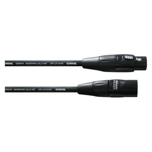 Cordial CIM1.5FM - Câble microphone XLR mâle - XLR femelle 1,5 m