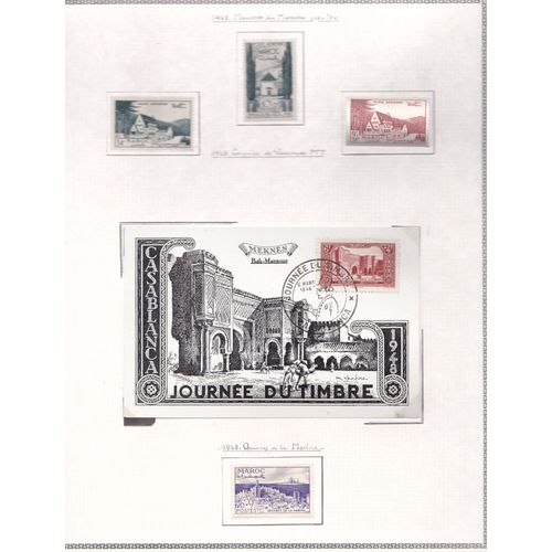 Serie Complete Du Maroc N°S Pa 67/69 + 269 + Journee Du Timbre 268