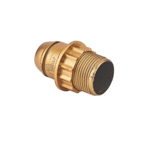 Douille à vis E14 - avec bague - chemise 1/2 filetée - or DEBFLEX
