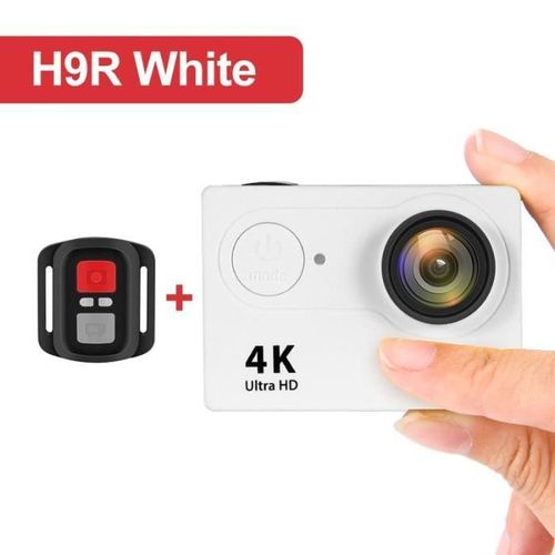 AXNEN ? caméra d'action H9R H9, Ultra HD 4K, 30fps, 1080P, 60fps, WiFi, étanche, 2 pouces - Type GoPro - Blanc