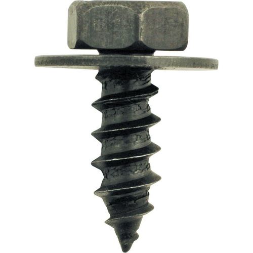 vis métal noire avec rondelle pour BMW, 10 pcs