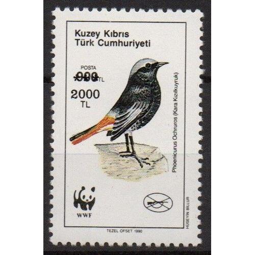 Chypre Turque Timbre Oiseau Wwf 1990