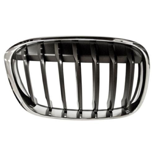 Grille Radiateur Avant Droite Pour Bmw X1 F48 Depuis 2015, Chromée/Noire, Neuve