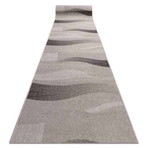 80x200 Cm Tapis De Couloir Sizal Floorlux Modèle 20212 Argentin / Noir 80 Cm