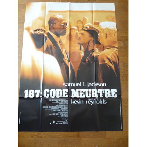 187 : Code Meurtre De Kevin Reynolds Avec Samuel L. Jackson, John Heard... - Affiche Originale De Film Format 120 X 160 Cm