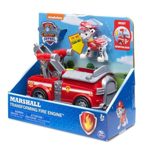 Pat Patrouille Camion De Pompier Marshall Transformable Avec Figurine