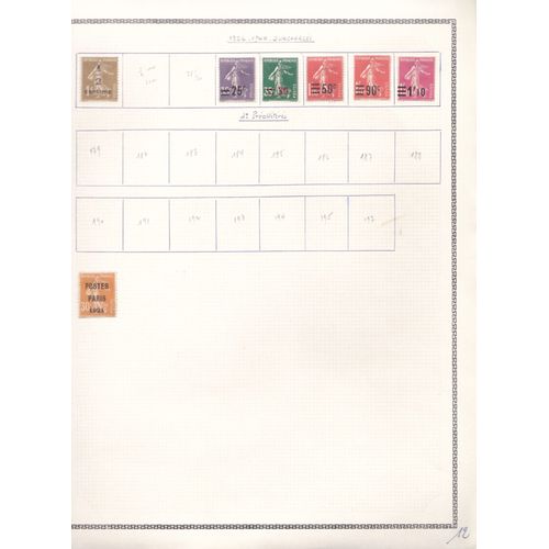 Timbre Preoblitere De France Semeuse N°30