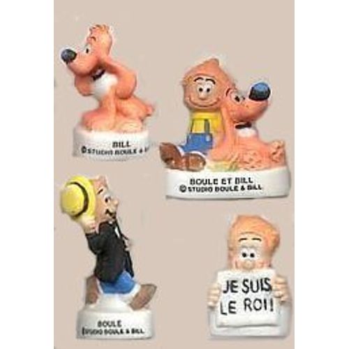 4 Fèves De La Série Mate Les Aventures De Boule Et Bill (2007)