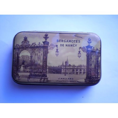Ancienne Boîte Bergamotes De Nancy En Fer
