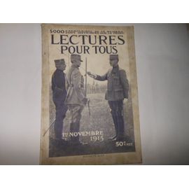 Lecture Pour Tous Du 1er Novembre 1915