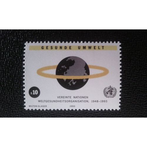Timbre Nations Unis (Onu) Vienne Yt 164 W.H.O. (Organisation Mondiale De La Santé), 45ème Anniversaire 1993