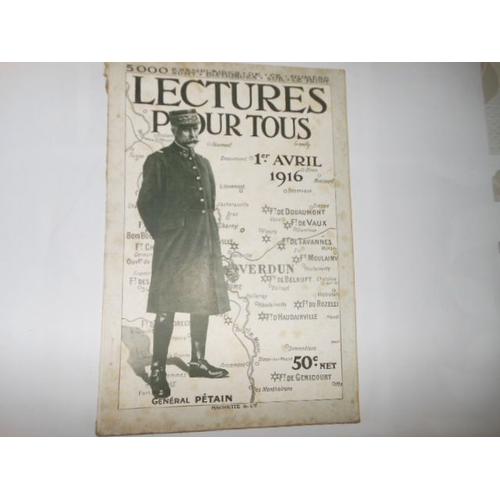 Lecture Pour Tous Du 1er Avril 1916