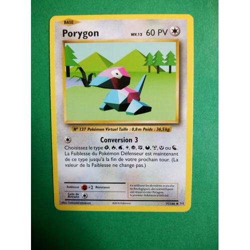 Porygon - 71/108 - Carte Pokémon Évolution