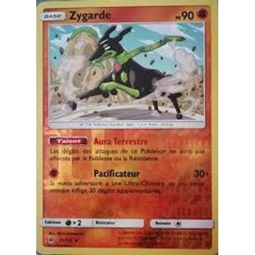 Carte Pokemon Française Zygarde Reverse 71/ 131 Lumière Interdite