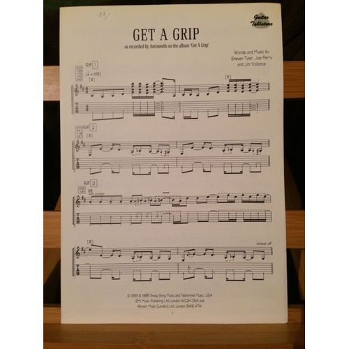 Get A Trip Aerosmith Partition Guitare Tablature Éditions Emi