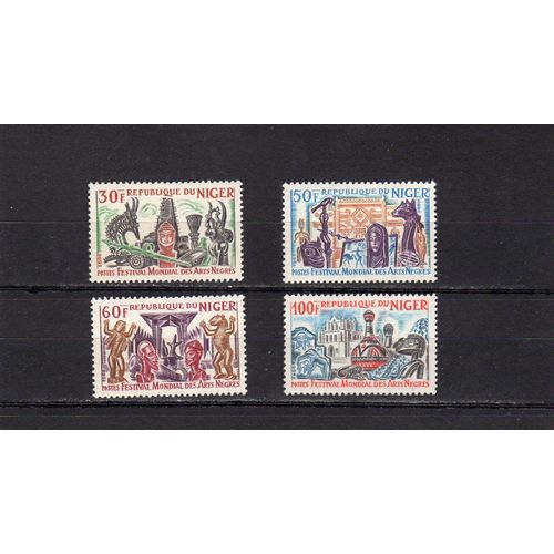 Timbres-Poste Du Niger (Festival Mondial Des Arts Nègres À Dakar)