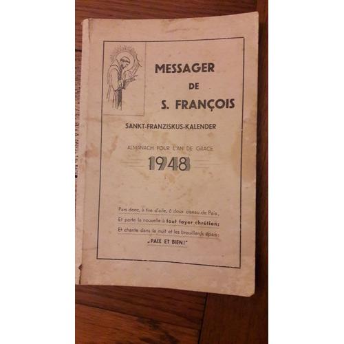 Messager De S. François Almanach Pour L'an De Grace 1948