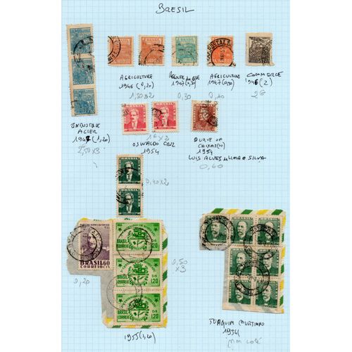 Timbres Bresil De 1946 À 1955